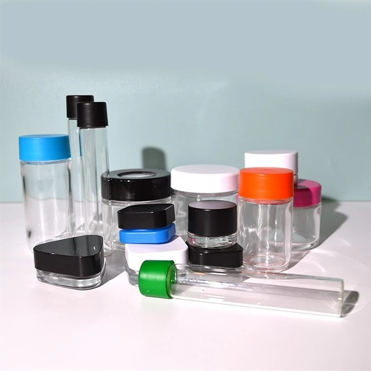 Glass Bottle Color Caps Childproof Container suppliers