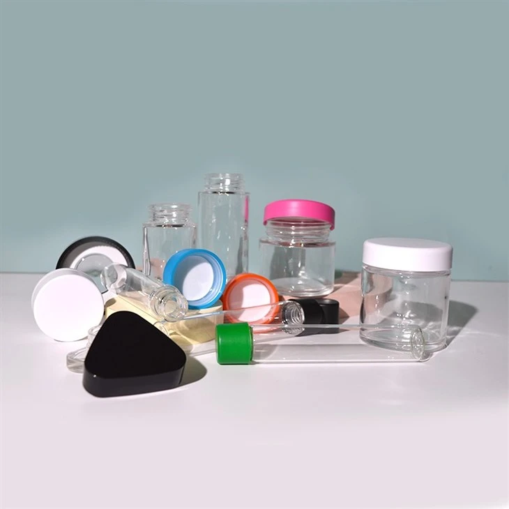 Glass Bottle Color Caps Childproof Container high quality