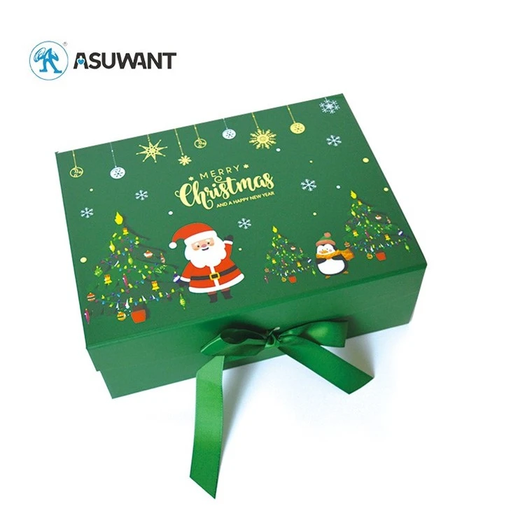 Luxury Green Flap Lid Packaging Rigid Cardboard Boxes suppliers